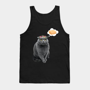 Cute cat wants toast Tank Top